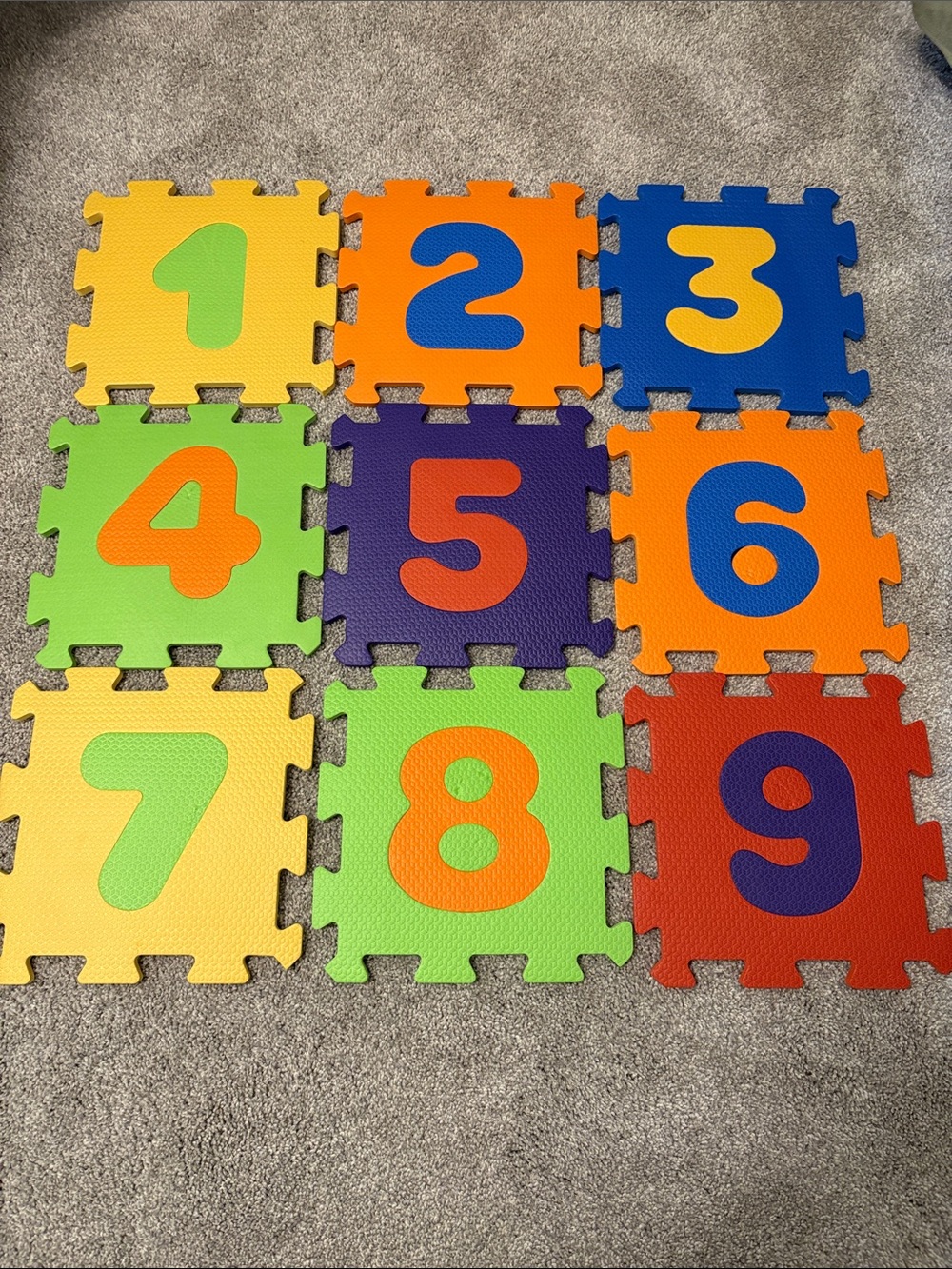Interlocking Number Foam Play Mat Tiles